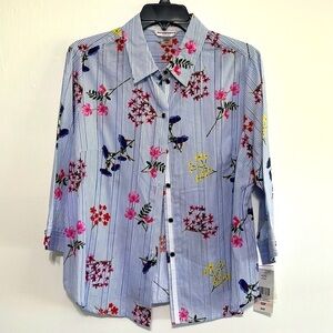 Allison Daley floral button down shirt​​​​​